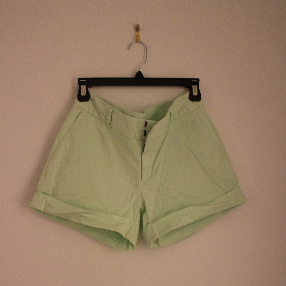 Mint Green Dress Shorts